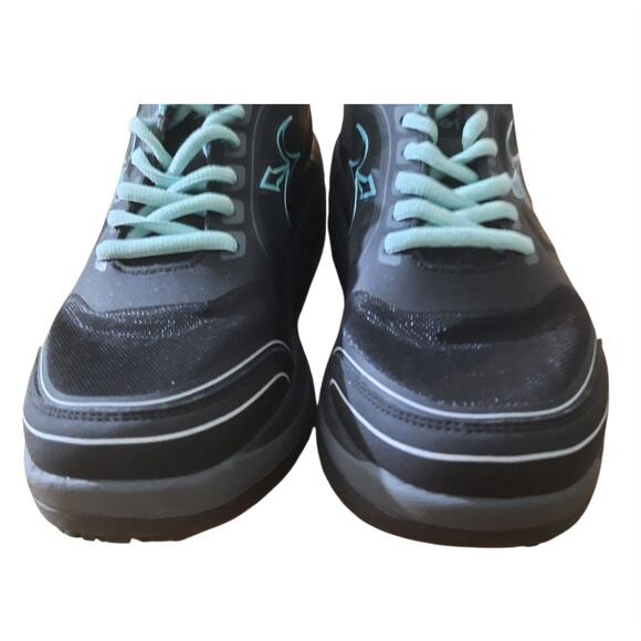 gdefy Gravity Defyer Womens Black and Green Comfort Fit Sneakers Size 9.5 - Picture 4 of 10